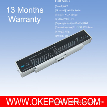 Laptop Battery For Sony Vgn-N Series 4400mah/49wh